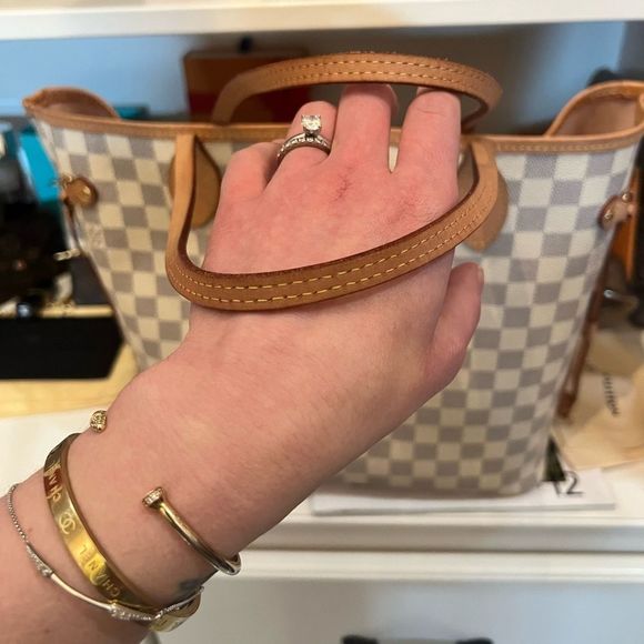 Neverfull MM Damier Azur - Picture 3 of 10